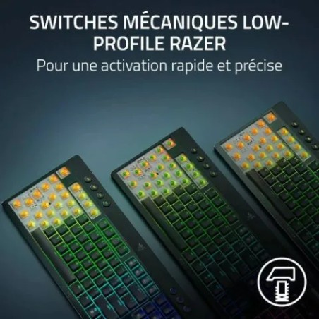 Razer BlackWidow V4 TKL LP - Mécanique (Switch Orange) - Sans-Fil - RG