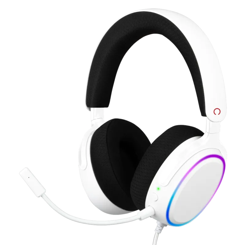 Casque gaming filaire Nexus blanc RGB USB